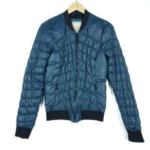 Bench Womens Coat Small Blue Puffy Zip Up Zip Up Pockets Casual Outdoor Jacket